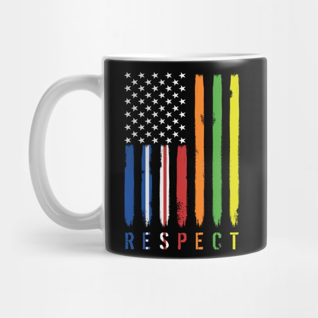 RESPECT Workers American Flag by pa2rok